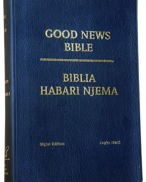 Swahili English Diglot Bible Black